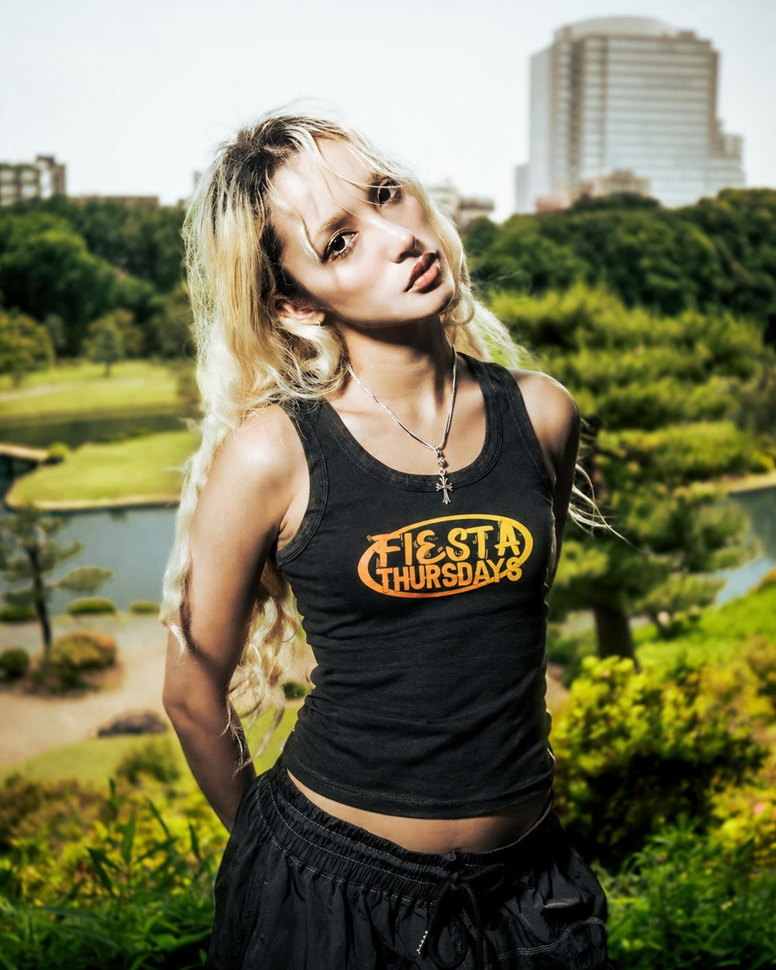 Fiesta Washed Tank Top